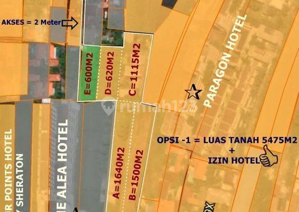 Land for sale in the Villa area on Jl Cendrawasih, Seminyak, Kerobokan Kelod 1