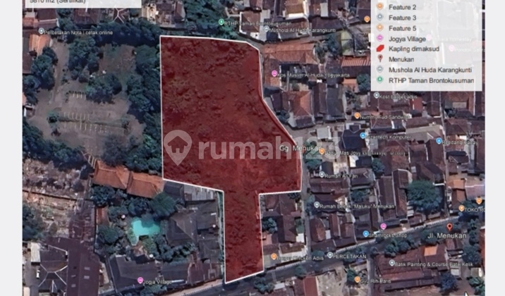 Tanah Komersial Prawirotaman, Tirtodipuran, Kampung Bule Tanah Komersial Prawirotaman, Tirtodipuran, Kampung Bule