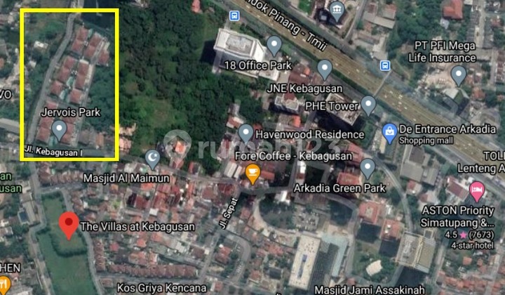 Tanah Plus Bangunan Rumah 17 Unit di Jervois Park Tb. Simatupang Tanah Plus Bangunan Rumah 17 Unit di Jervois Park Tb. Simatupang