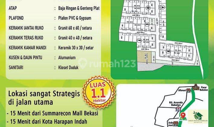 Rumah Baru Harga Murah di Perumahan Green Royale Babelan Bekasi 2