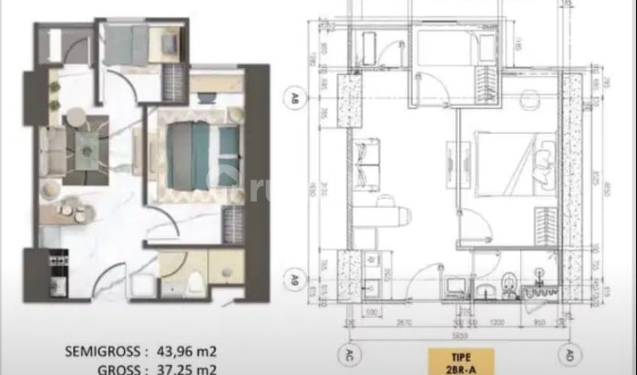 DIJUAL APARTEMEN THE TRANS ICON AHMAD YANI GAYUNGAN SURABAYA RON.A2838 2
