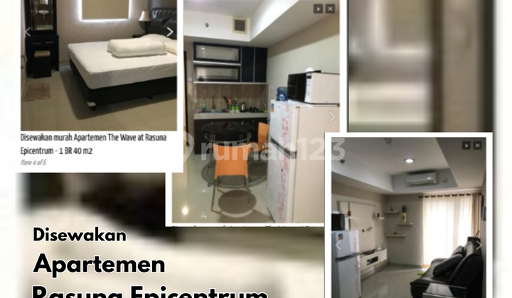The Wave Apartment for Rent - Rasuna Epicentrum, South Jakarta - Reasonable Price - 1 Bedroom 40 M2 Fully Furnished