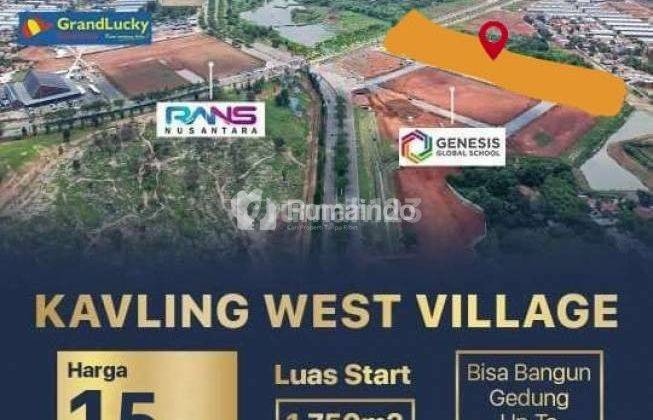 Dijual Kavling Komersial West Village, Jln Bsd Raya Pusat, Bsd City 1