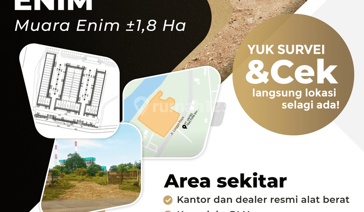 Tanah di Pinggir Jalan Tanjung Enim Muara Enim Seluas 1,8 Ha 9