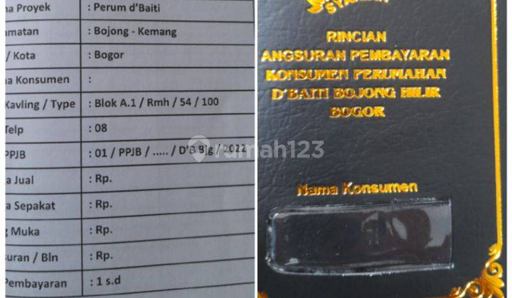 Rumah Baru Unfurnished SHM di Fqm3+pxc, Bojong, Kec. Kemang, Kabupaten Bogor, Jawa Barat 16310, Bogor 4