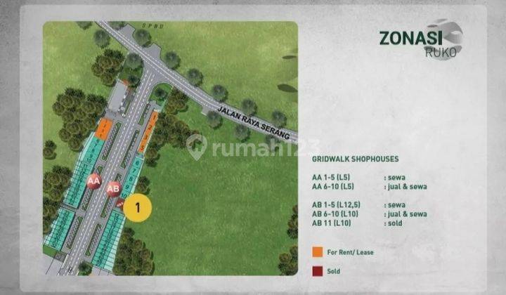 Ruko Aa 3 Lantai Disewakan di Griya Idola Industrial Park 4