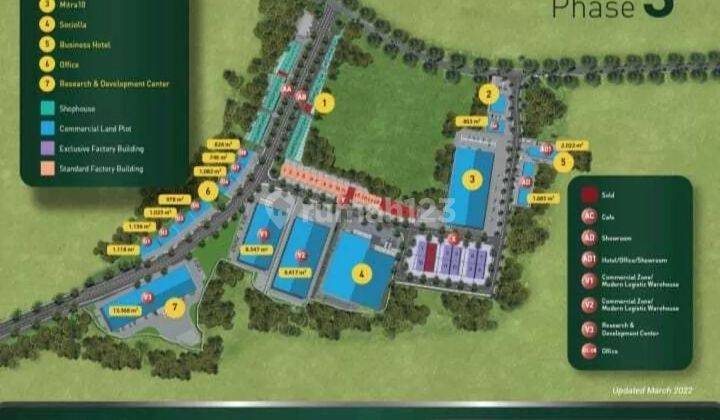 Ruko Aa 3 Lantai Disewakan di Griya Idola Industrial Park 7
