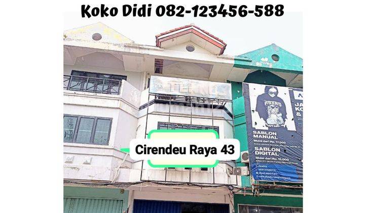 Ruko Cirendeu Raya 43 Strategis, Sederetan Bank Mandiri, Btn 1