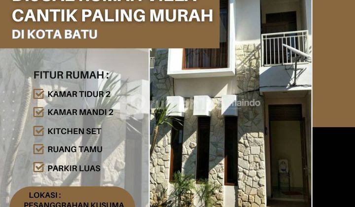 Dijual Rumah Villa Cantik Paling Murah di Kota Batu 1