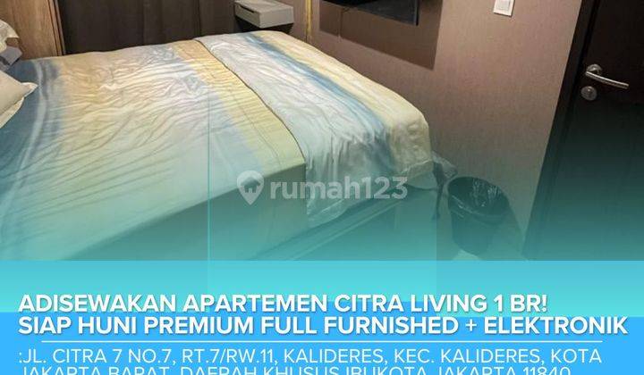 Disewakan Apartemen Citra Living 1 BR! Siap Huni PREMIUM Full Furnished + Elektronik 1