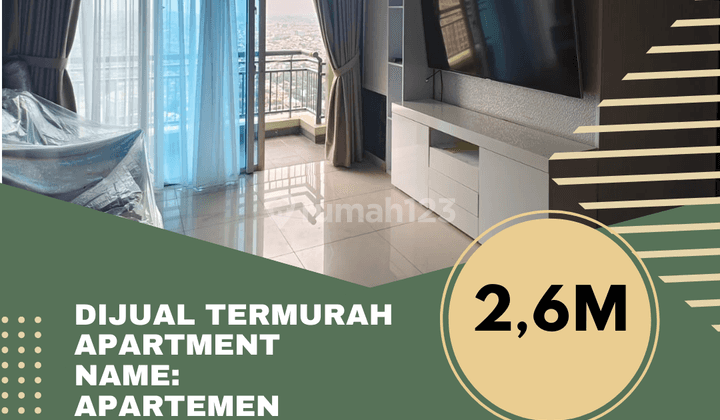 DIJUAL TERMURAH  Apartment Name: Apartemen Central Park Residences 1