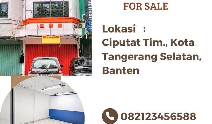 Dijual Ruko 3,5 Lantai Daerah Pertokoan Komp.ruko Prima Indah, Ciputat Timur, Tangerang 1