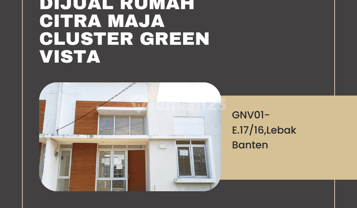 Dijual Rumah Citra Maja Cluster Green Vista 1