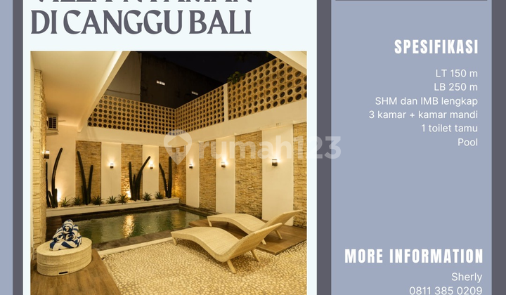 DIJUAL CEPAT VILLA NYAMAN DI CANGGU, LOKASI STRATEGIS DIJUAL CEPAT VILLA NYAMAN DI CANGGU, LOKASI STRATEGIS