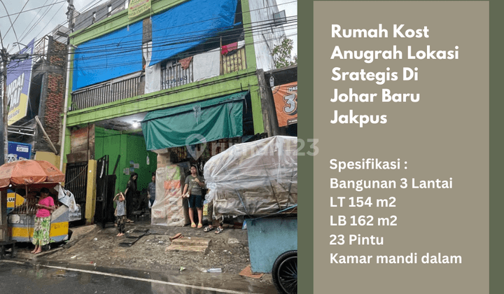 Di Jual Rumah Kost Anugrah Lokasi Srategis Di Johar Baru Jakpus 1