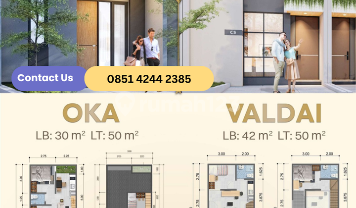 Rumah Dijual Serpong Garden - Cicilan 3jtaan Ada Mezanin nempel BSD - Hanya 5 Menit Stasiun Cisauk