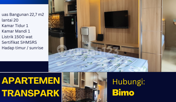 Transpark Cibubur Studio Apartment for Rent Monthly/Daily/Yearly Transpark Cibubur Studio Apartment for Rent Monthly/Daily/Yearly