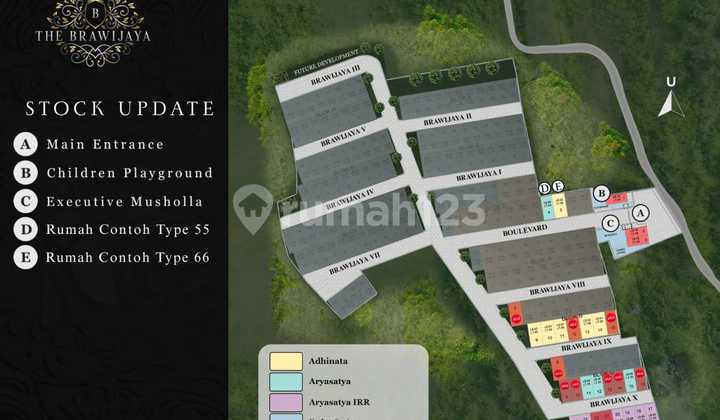 RUMAH MEWAH THE BRAWIJAYA 2 Lantai TERMURAH SE-TANGSEL & TERDEPAN NEMPEL BSD