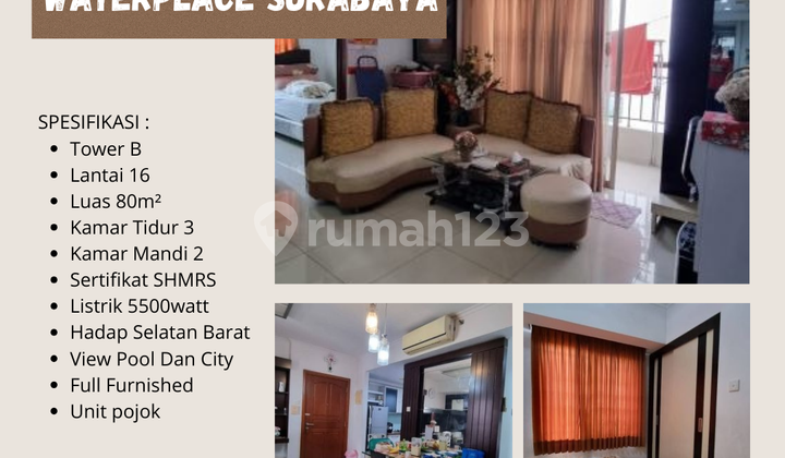 FOR SALE APARTMENT WATERPLACE SURABAYA