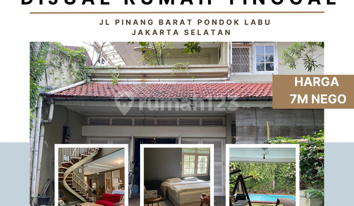 Dijual Rumah Tinggal di Jl Pinang Barat Pondok Labu Jakarta Selatan 