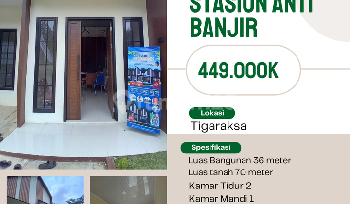 Dijual Rumah Dekat Stasiun Anti Banjir TIGARAKSA 1