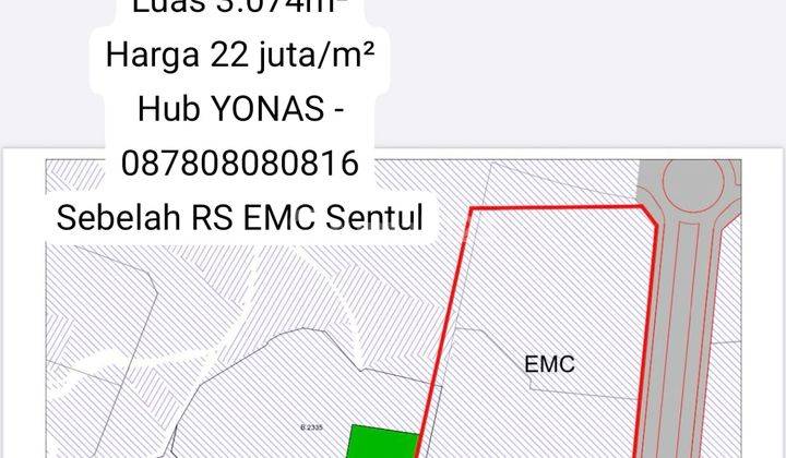 DIJUAL  Tanah Komersil Sentul 1