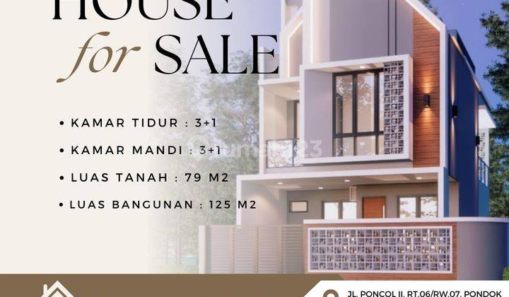 Dijual Rumah Di Pondok Bambu Jakarta Timur  1