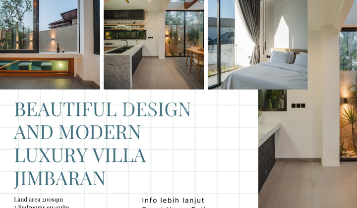 BEAUTIFUL DESIGN AND MODERN LUXURY VILLA JIMBARAN