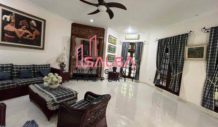 Disewakan Rumah Cantik Asri Siap Huni Bangunan 1 Lantai Mewah Tinggal Bawa Koper Fully Furnished Harga Murah Area Dekat Sekolah Dan Perkantoran Area Ampera Kemang Jakarta Selatan  2