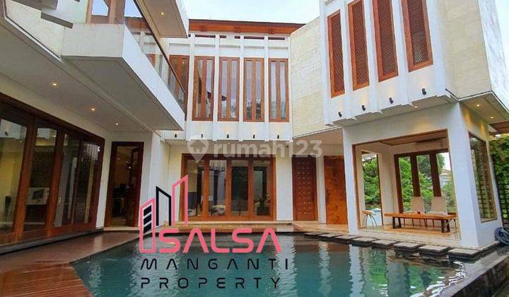 Dijual Cepat Rumah Cantik Tropical Modern Asri Nuansa Villa Resort Bali Bangunan Mewah Marmer Siap Huni Lokasi Tenang Dan Strategis Area Kencana Permai Dekat Bukit Golf Dan Sekolah Internasional Jis Dan Mall Pondok Indah Dan Rumah Sakit Dan Tol Tb Simatup 1