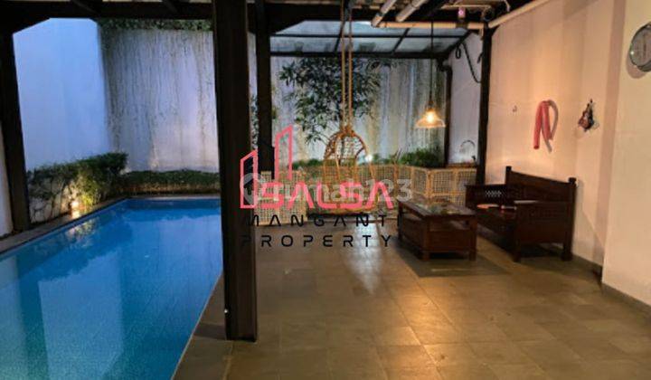 Dijual Cepat Rumah Murah Siap Huni Private Pool Nuansa Garden SHM Harga Murah Dekat Sekolah Prancis Dan Kebayoran Baru Area Cipete Jakarta Selatan 1