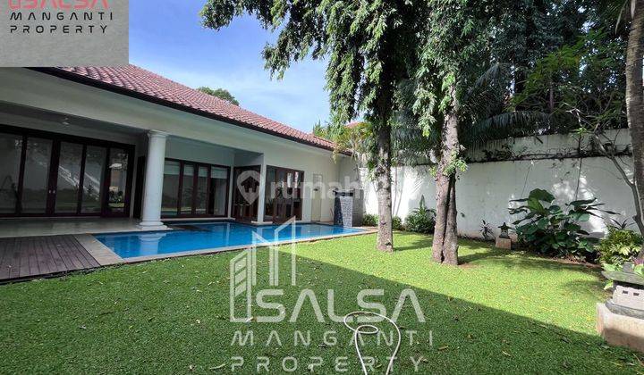 DISEWAKAN CEPAT RUMAH CANTIK ASRI SIAP HUNI HARGA MURAH TANAH LUAS NICE GARDEN POOL NUANSA NYAMAN BANGUNAN 1 LANTAI AREA KEMANG DEKAT SEKOLAH INTERNASIONAL DAN PERBELANJAAN DAN CAFE DEKAT KEMANA MANA KEMANG JAKARTA SELATAN  1