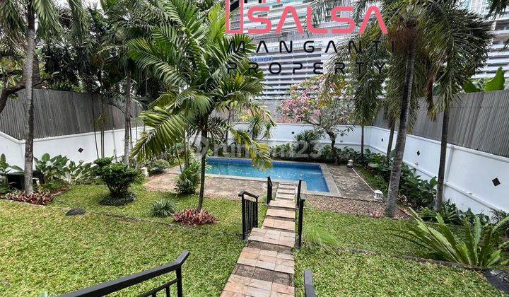 Disewakan Cepat For Rent House Nice Garden And Pool Rumah Cantik Asri Siap Huni Nuansa Villa Terasa Di Bali Likasi Premium Dekat Cafe Restoran Dan Sekolah Internasional School Dan Bebas Banjir Area Kemang Jakarta Selatan  1