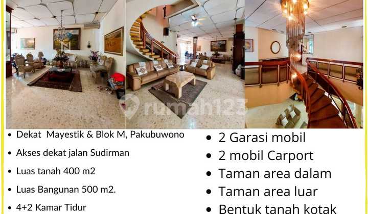Rumah Mewah Luas 400m di Jl Lauser Kebayoran baru 