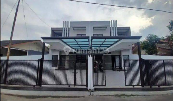 tampak depan dijual rumah baru riung bandung