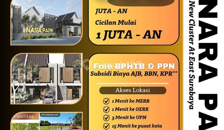 Rumah Nara Park 390 Jtan Dekat Kampus Upn, Merr, Oerr  1