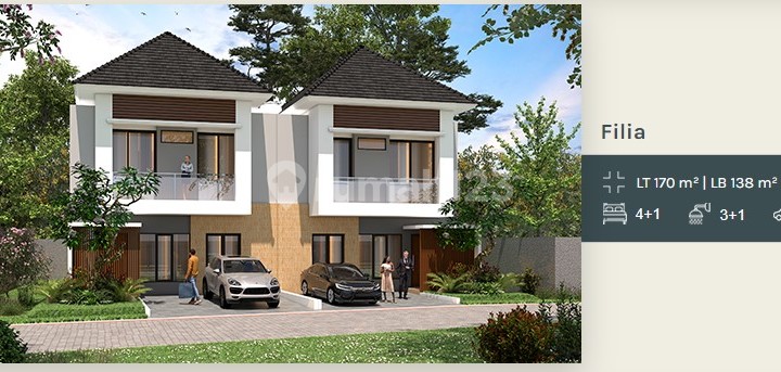 Rumah di Kranggan 2 Lantai SHM Baru Semi Furnished 3