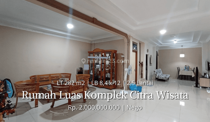 Dijual Rumah Hook Luas Komplek Citra Wisata Jalan Karya Wisata 1