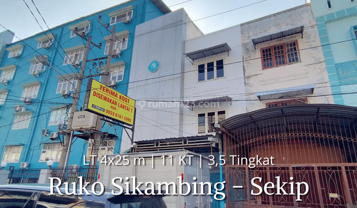 Dijual Ruko Kos 11 Kamar Jalan Sikambing Daerah Sekip Dekat Unpri 1