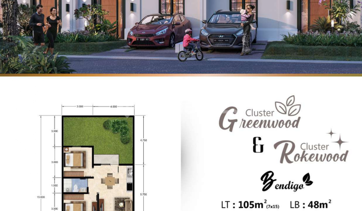 Rumah Komplek Citraland Tanjung Morawa Citraland Type Bendigo 1