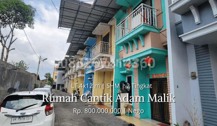 Dijual Townhouse Inti Kota Daerah Adam Malik Komplek Persatuan 1