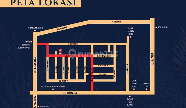 Komplek Cemara Royal Residence Villa Murah Dekat Cemara Asri 3