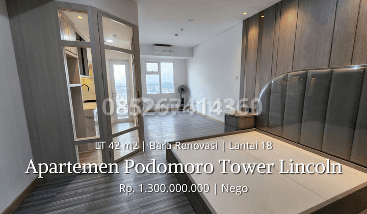 Dijual Apartemen Podomoro Tower Lincoln Inti Kota Siap Huni Medan 1