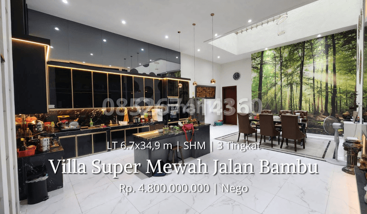 Jual Rumah Bambu Villa Mewah Inti Kota Jalan Bambu 1 Medan Timur