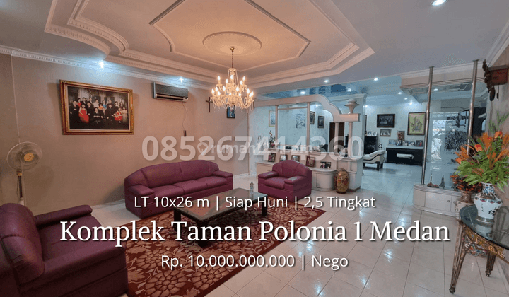 Rumah Mewah Komplek Taman Polonia 1 Komplek Elit Inti Kota Medan 1