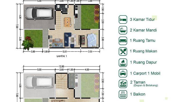 Dijual Rumah Villa di Pacet, Minimalis Surat SHM 2