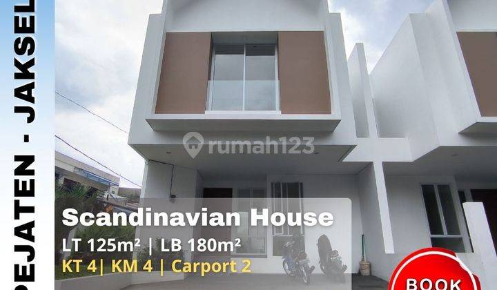 Dijual Rumah Scandinavian di Pejaten Barat Jakarta Selatan
 1