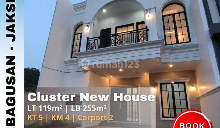 Dijual Rumah Baru Ada Rooftop di Cluster Kebagusan Jakarta Selatan 1