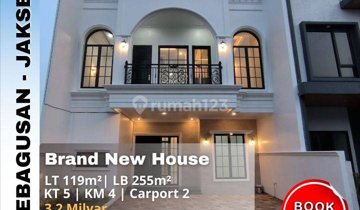 Dijual Rumah Siap Huni Rooftop di Cluster Kebagusan Jakarta Selatan 1