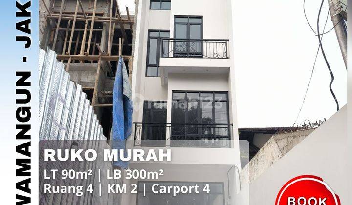 Dijual Murah Ruko Rooftop Gratis Lift Di Rawamangun Jakarta Timur 1